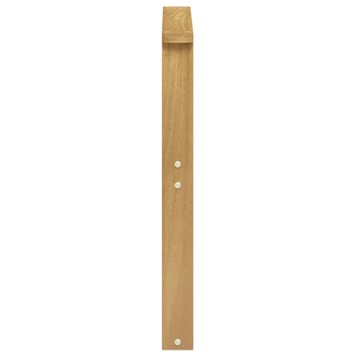 Armstödmodul 2 St Vit 60 X 6 X 61 Cm Massivt Akaciaträ