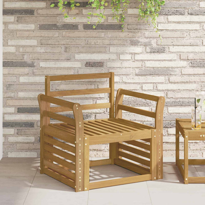 Armstödmodul 2 St Vit 58,5 X 8 X 60 Cm Massivt Akaciaträ