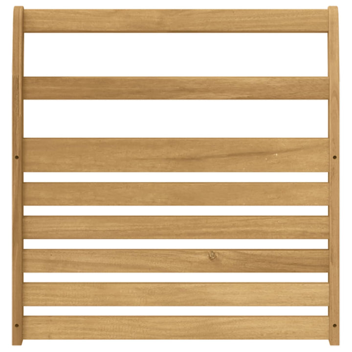 Armstödmodul 2 St Vit 58,5 X 8 X 60 Cm Massivt Akaciaträ