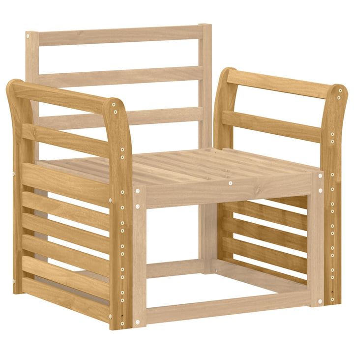 Armstödmodul 2 St Vit 58,5 X 8 X 60 Cm Massivt Akaciaträ