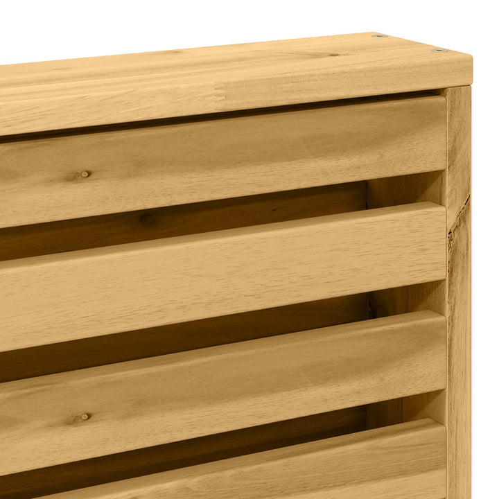 Armstödmodul 2 St Vit 58,5 X 10 X 61 Cm Massivt Akaciaträ
