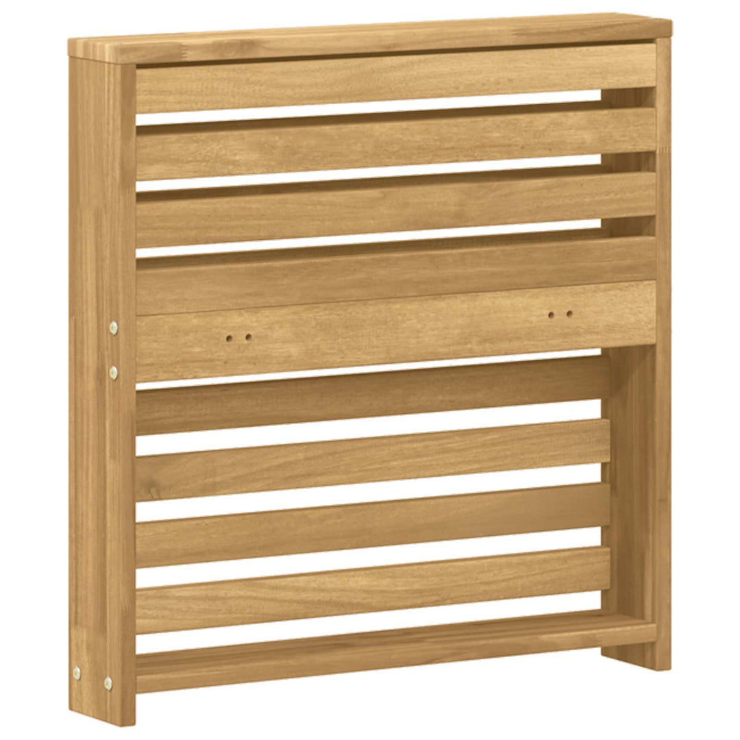 Armstödmodul 2 St Vit 58,5 X 10 X 61 Cm Massivt Akaciaträ