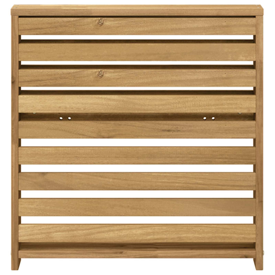 Armstödmodul 2 St Vit 58,5 X 10 X 61 Cm Massivt Akaciaträ