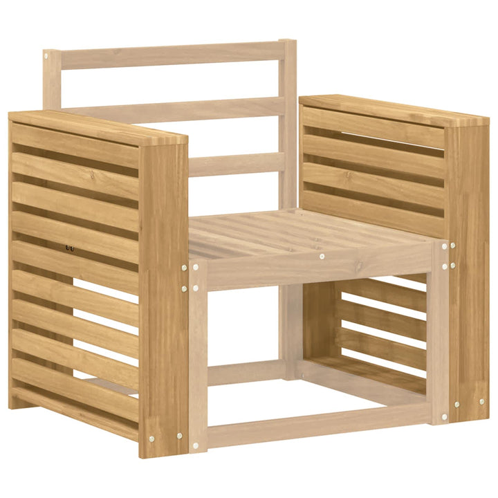 Armstödmodul 2 St Vit 58,5 X 10 X 61 Cm Massivt Akaciaträ