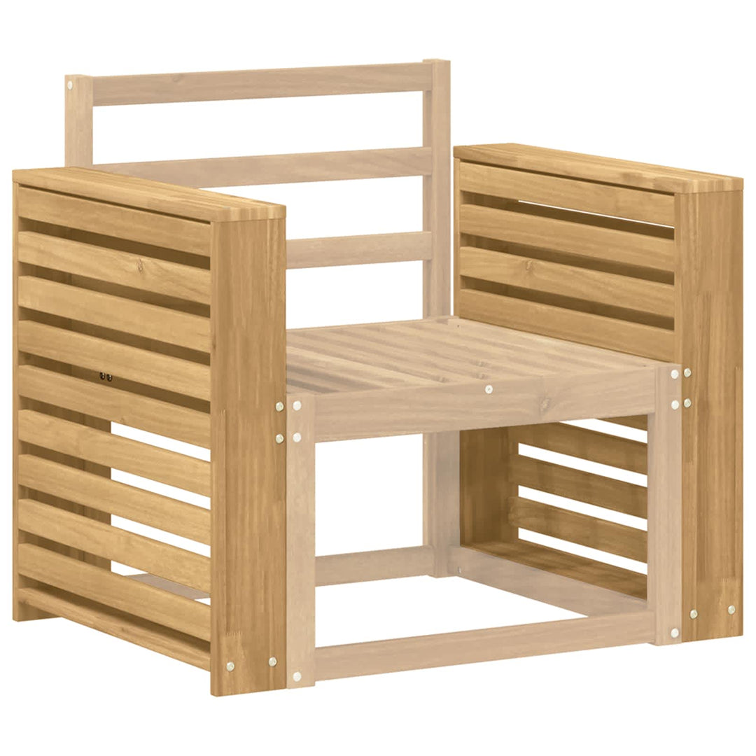 Armstödmodul 2 St Vit 58,5 X 10 X 61 Cm Massivt Akaciaträ