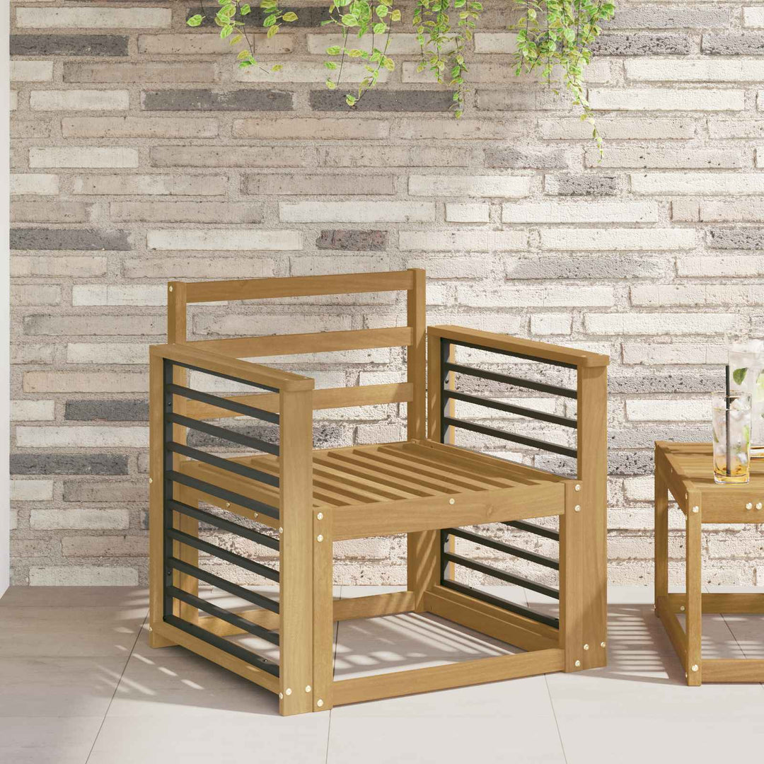 Armstödmodul 2 St Vit 60 X 6 X 61 Cm Massivt Akaciaträ