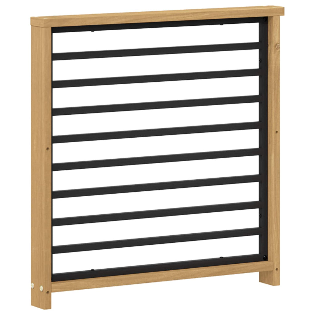 Armstödmodul 2 St Vit 60 X 6 X 61 Cm Massivt Akaciaträ