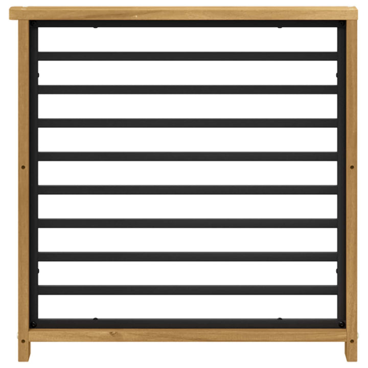 Armstödmodul 2 St Vit 60 X 6 X 61 Cm Massivt Akaciaträ