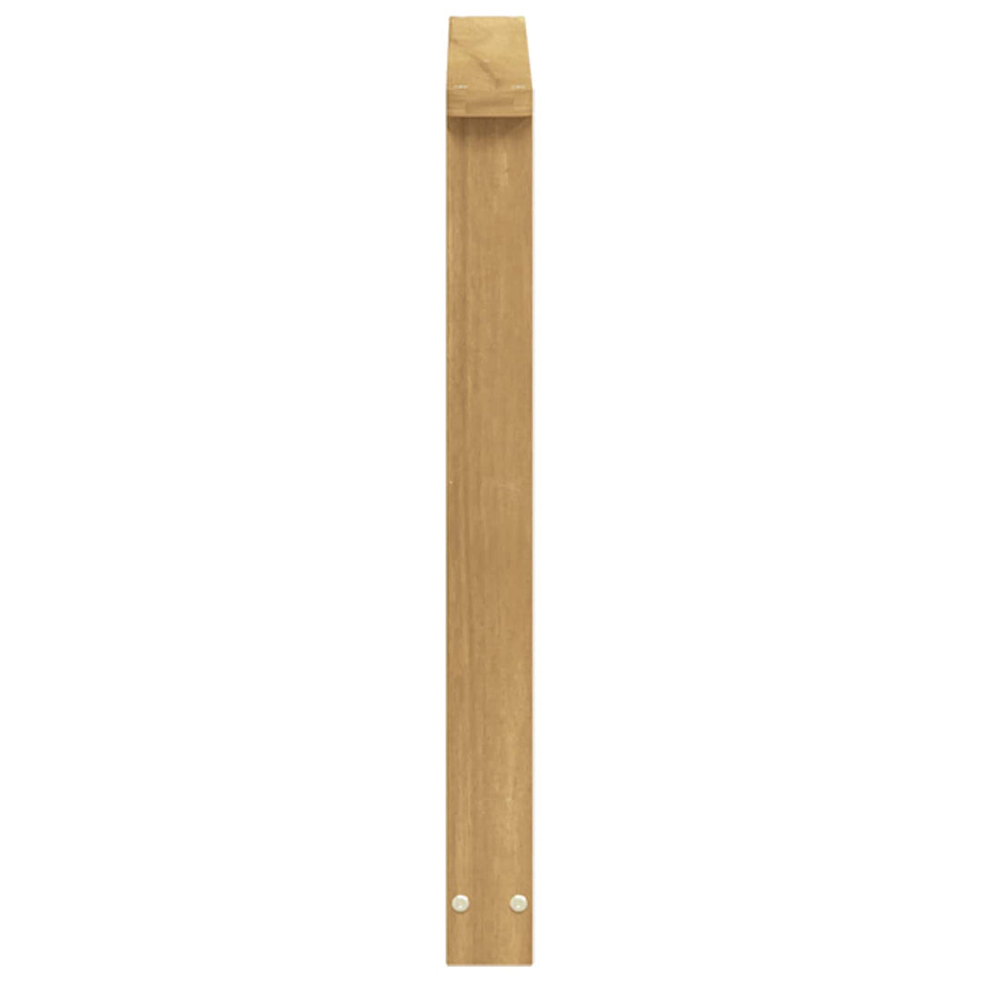 Armstödmodul 2 St Vit 60 X 6 X 61 Cm Massivt Akaciaträ