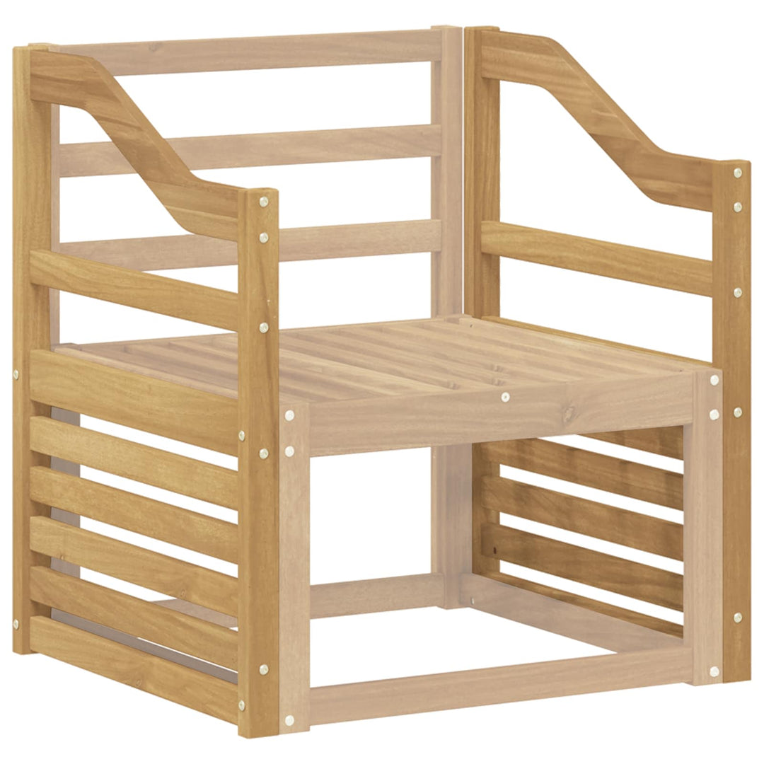 Armstödmodul 2 St Vit 59 X 4 X 73 Cm Massivt Akaciaträ