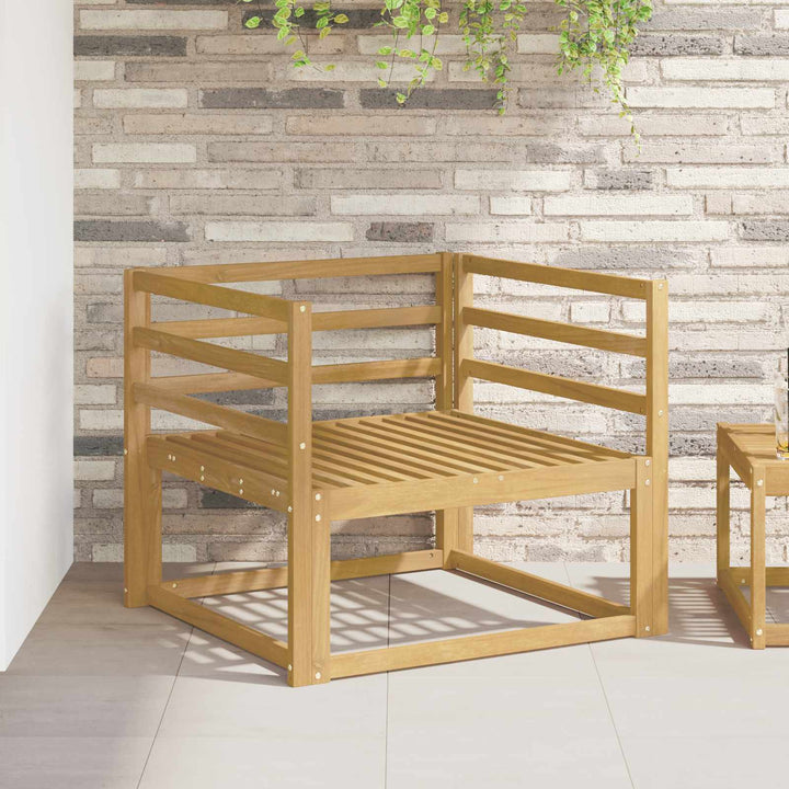 Armstödmodul 2 St Vit 79 X 4 X 73 Cm Massivt Akaciaträ