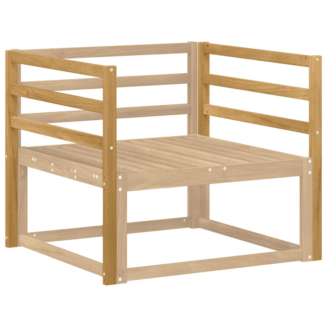 Armstödmodul 2 St Vit 79 X 4 X 73 Cm Massivt Akaciaträ