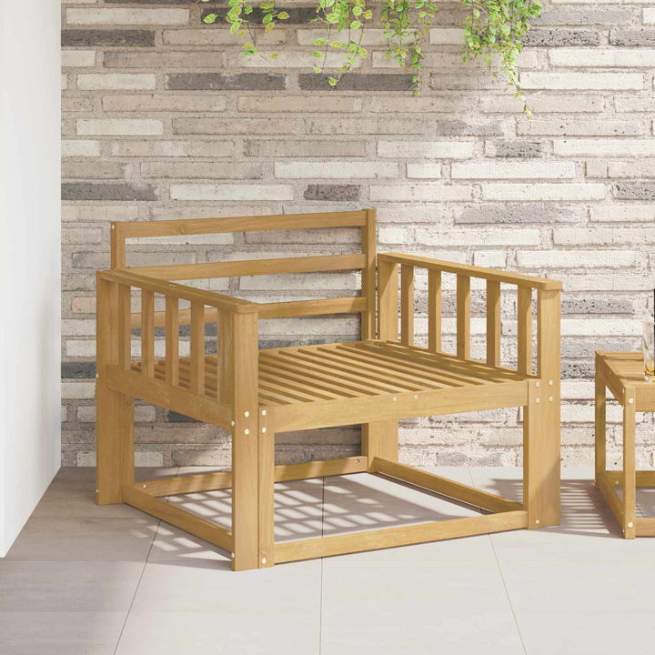 Modul För Armstöd 2 St Vit 80 X 6 X 61 Cm Massivt Akaciaträ