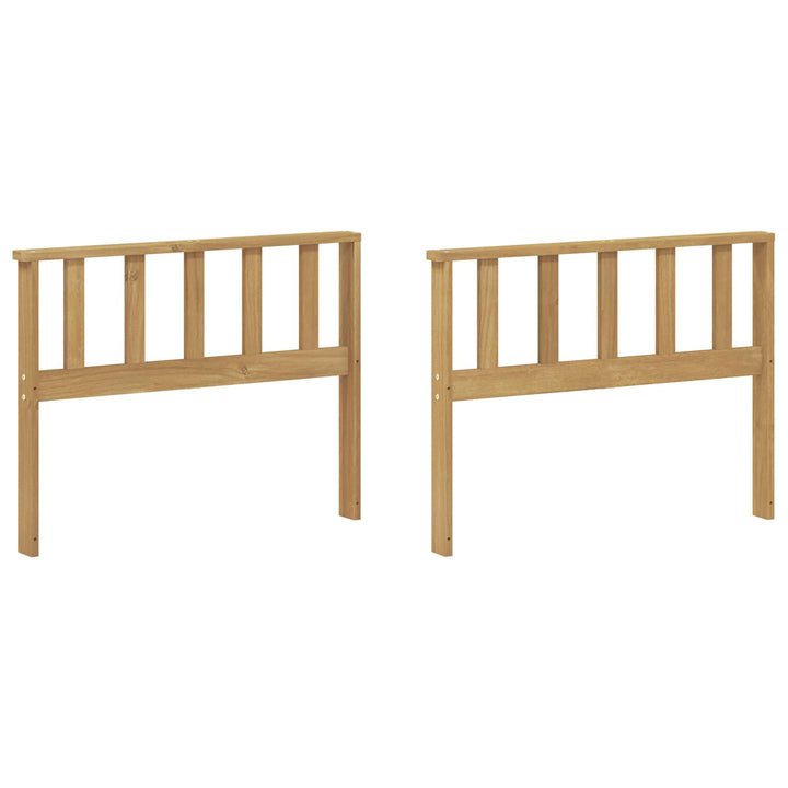 Modul För Armstöd 2 St Vit 80 X 6 X 61 Cm Massivt Akaciaträ
