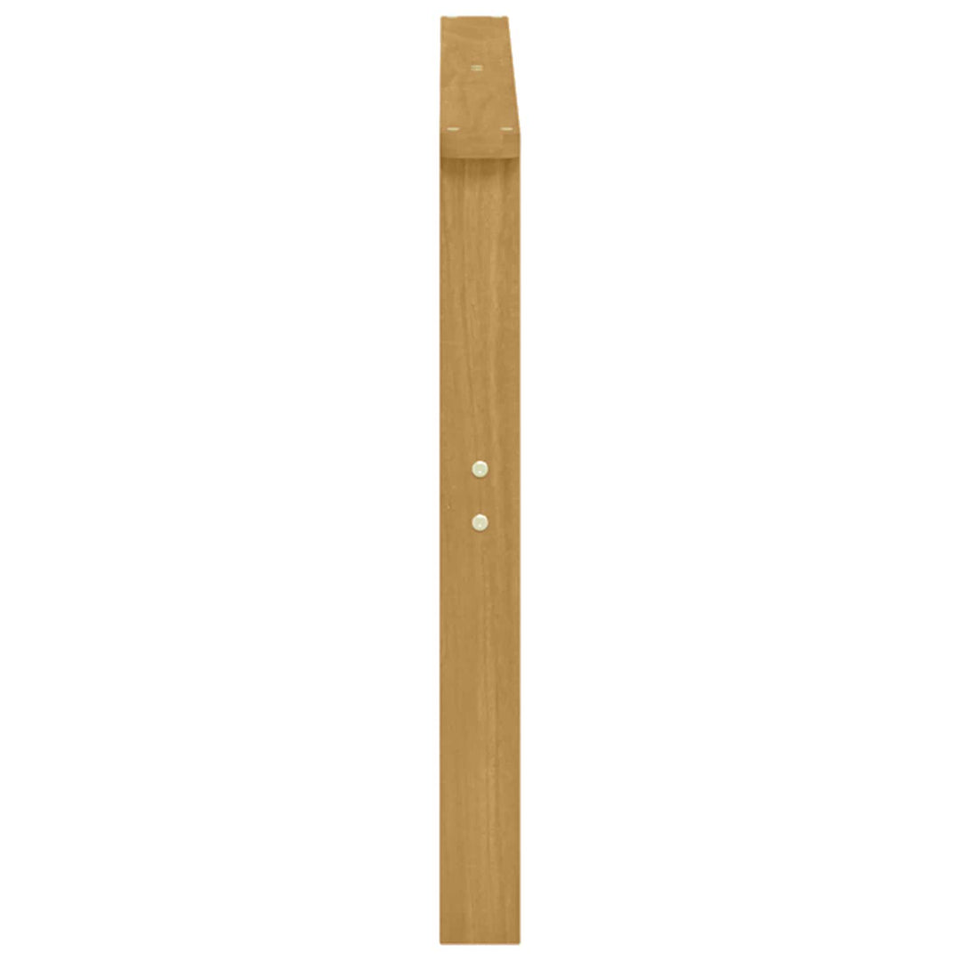 Modul För Armstöd 2 St Vit 80 X 6 X 61 Cm Massivt Akaciaträ