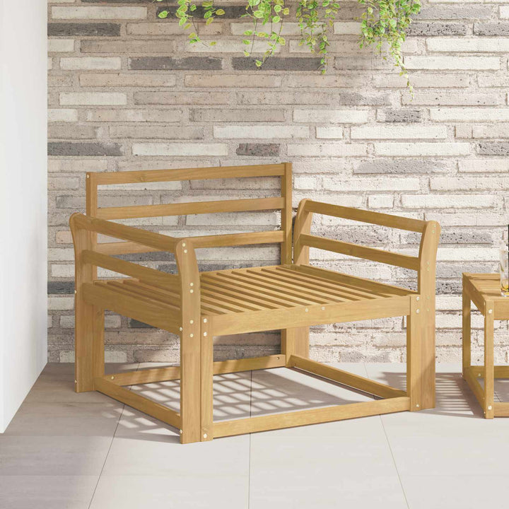 Armstödmodul 2 St Vit 78,5 X 8,5 X 60 Cm Massivt Akaciaträ