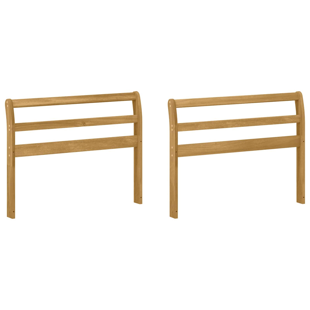 Armstödmodul 2 St Vit 78,5 X 8,5 X 60 Cm Massivt Akaciaträ