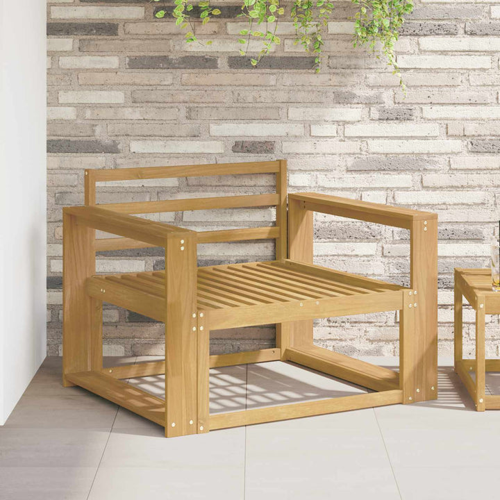 Armstöd Modul 2 St Vit 78,5 X 10 X 61 Cm Massivt Akaciaträ