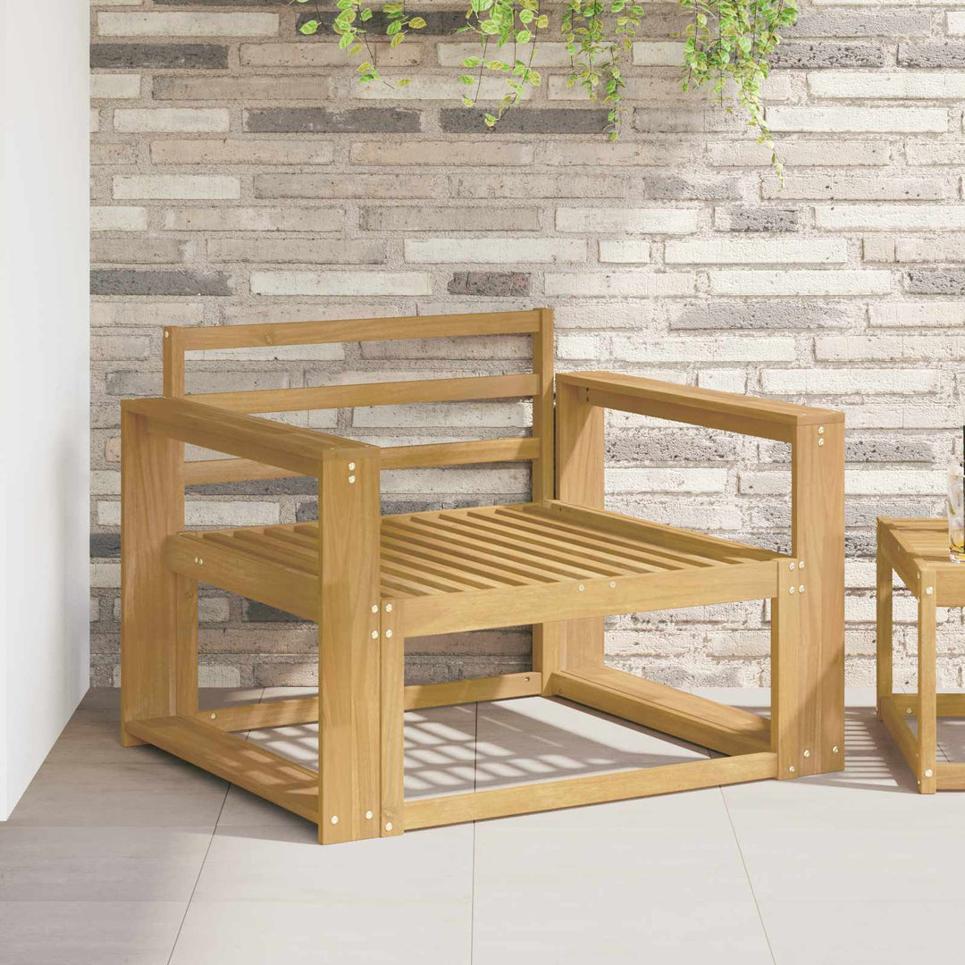 Armstöd Modul 2 St Vit 78,5 X 10 X 61 Cm Massivt Akaciaträ