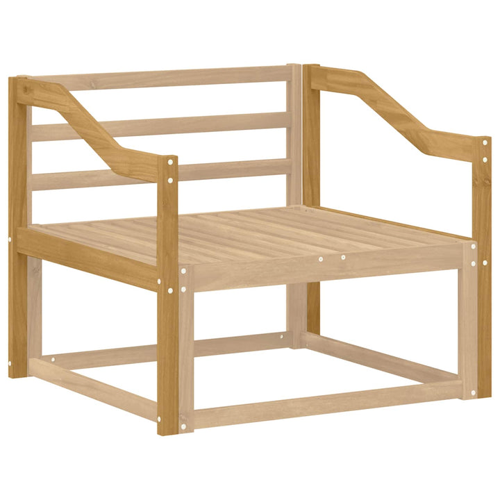 Armstödmodul 2 St Vit 79 X 4 X 73 Cm Massivt Akaciaträ