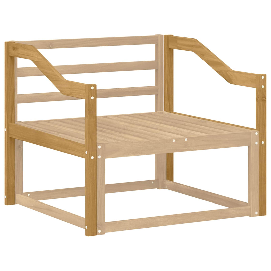 Armstödmodul 2 St Vit 79 X 4 X 73 Cm Massivt Akaciaträ