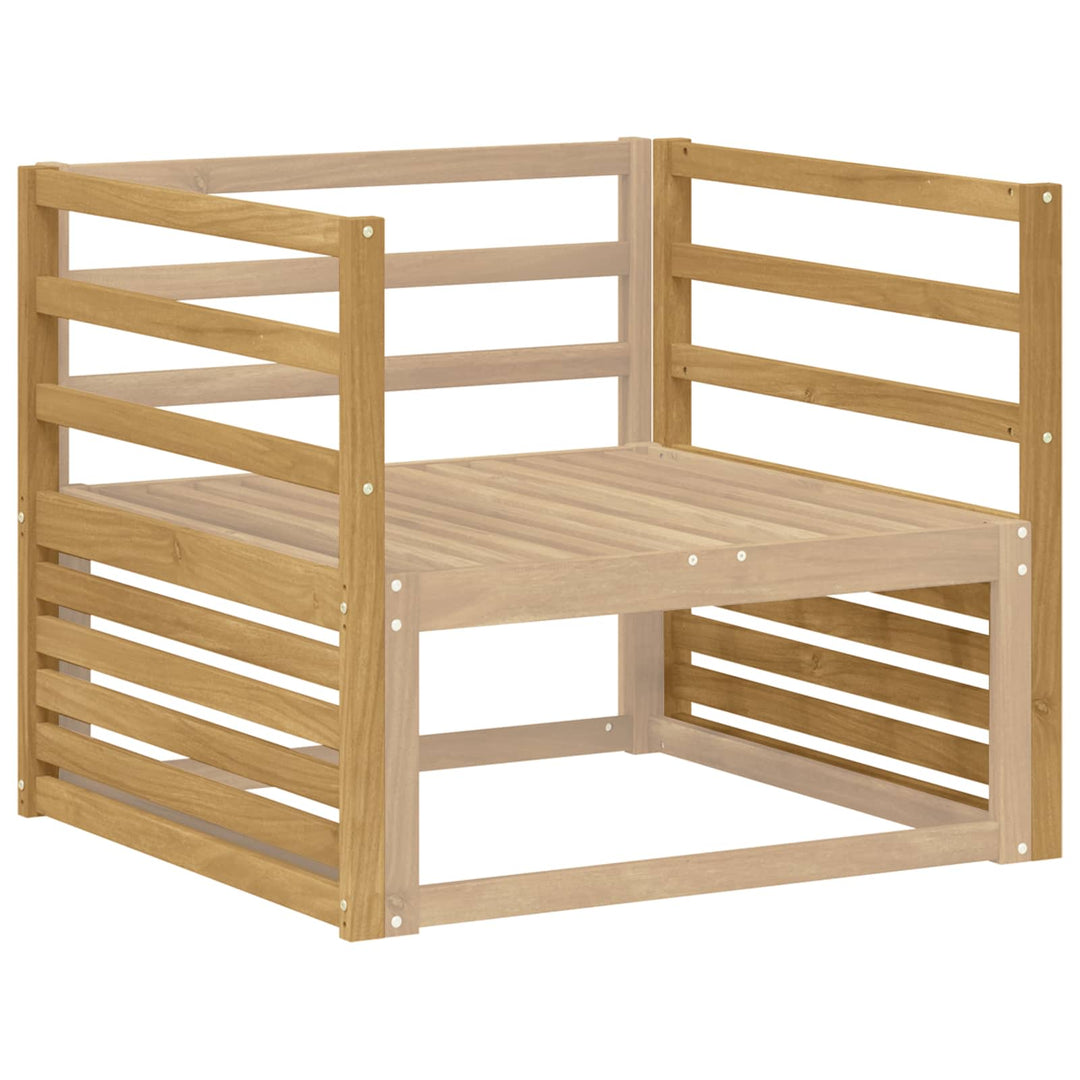 Armstöd Modul 2 St Vit 79 X 4 X 73 Cm Massivt Akaciaträ