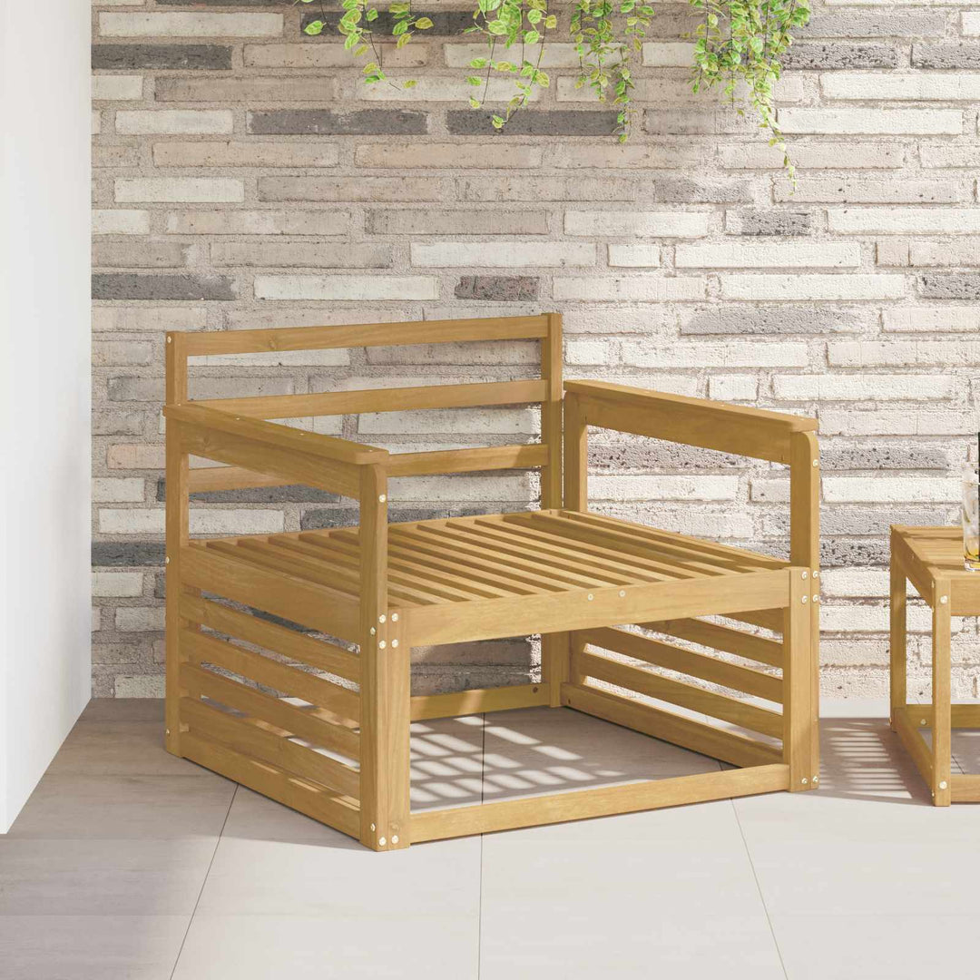 Armstödmodul 2 St Vit 79 X 6 X 61 Cm Massivt Akaciaträ