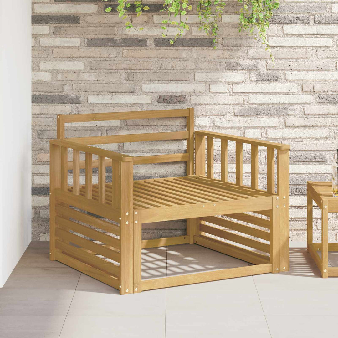 Armstödmodul 2 St Vit 80 X 6 X 61 Cm Massivt Akaciaträ