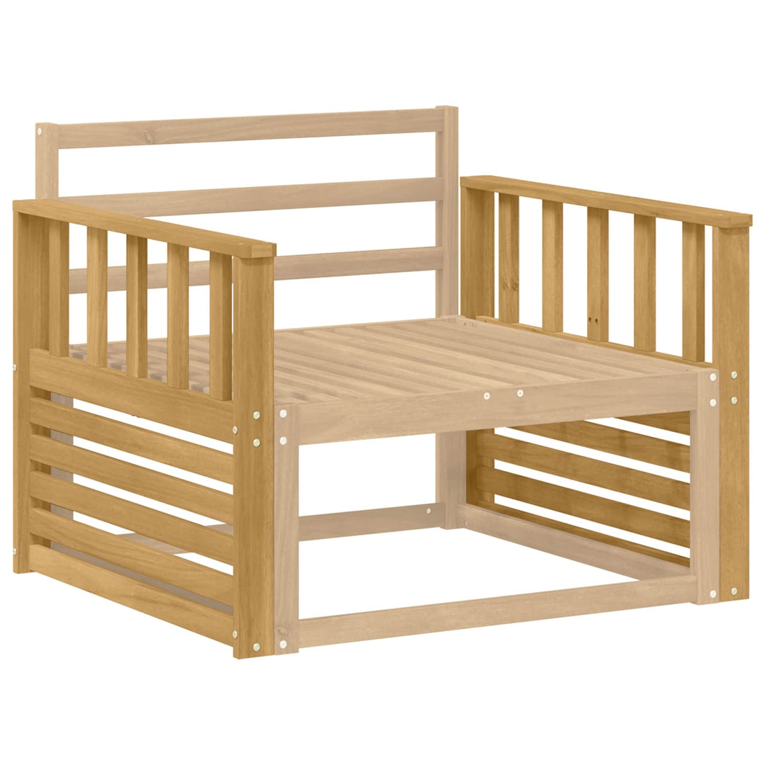 Armstödmodul 2 St Vit 80 X 6 X 61 Cm Massivt Akaciaträ