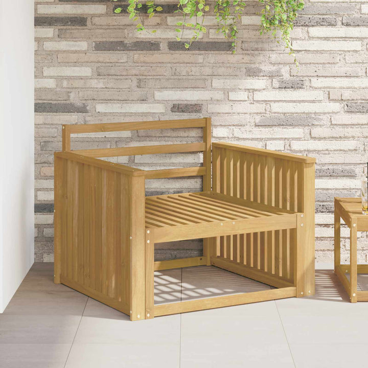 Armstödmodul 2 St Vit 80 X 6 X 61 Cm Massivt Akaciaträ