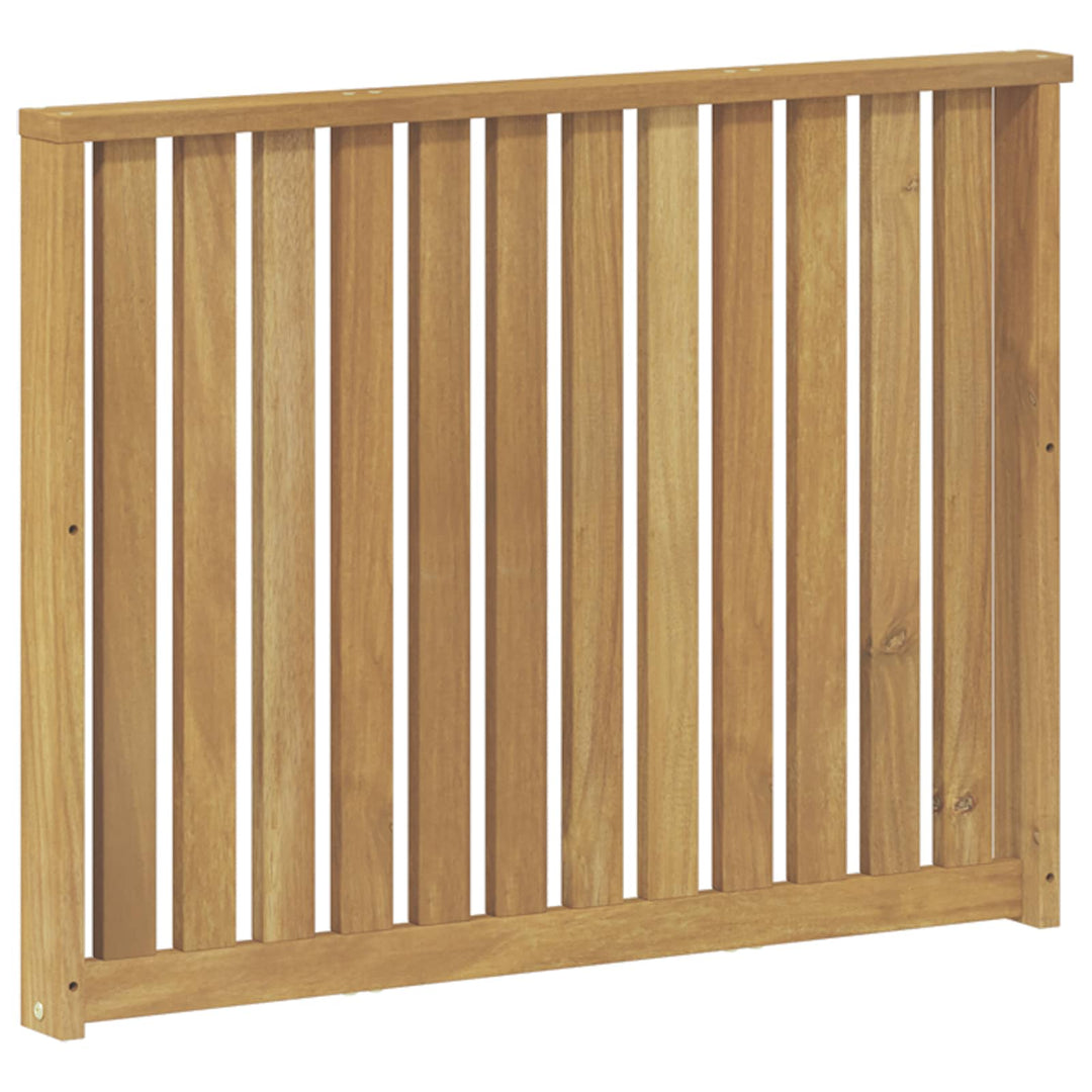 Armstödmodul 2 St Vit 80 X 6 X 61 Cm Massivt Akaciaträ