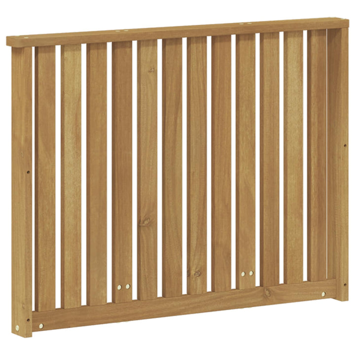 Armstödmodul 2 St Vit 80 X 6 X 61 Cm Massivt Akaciaträ