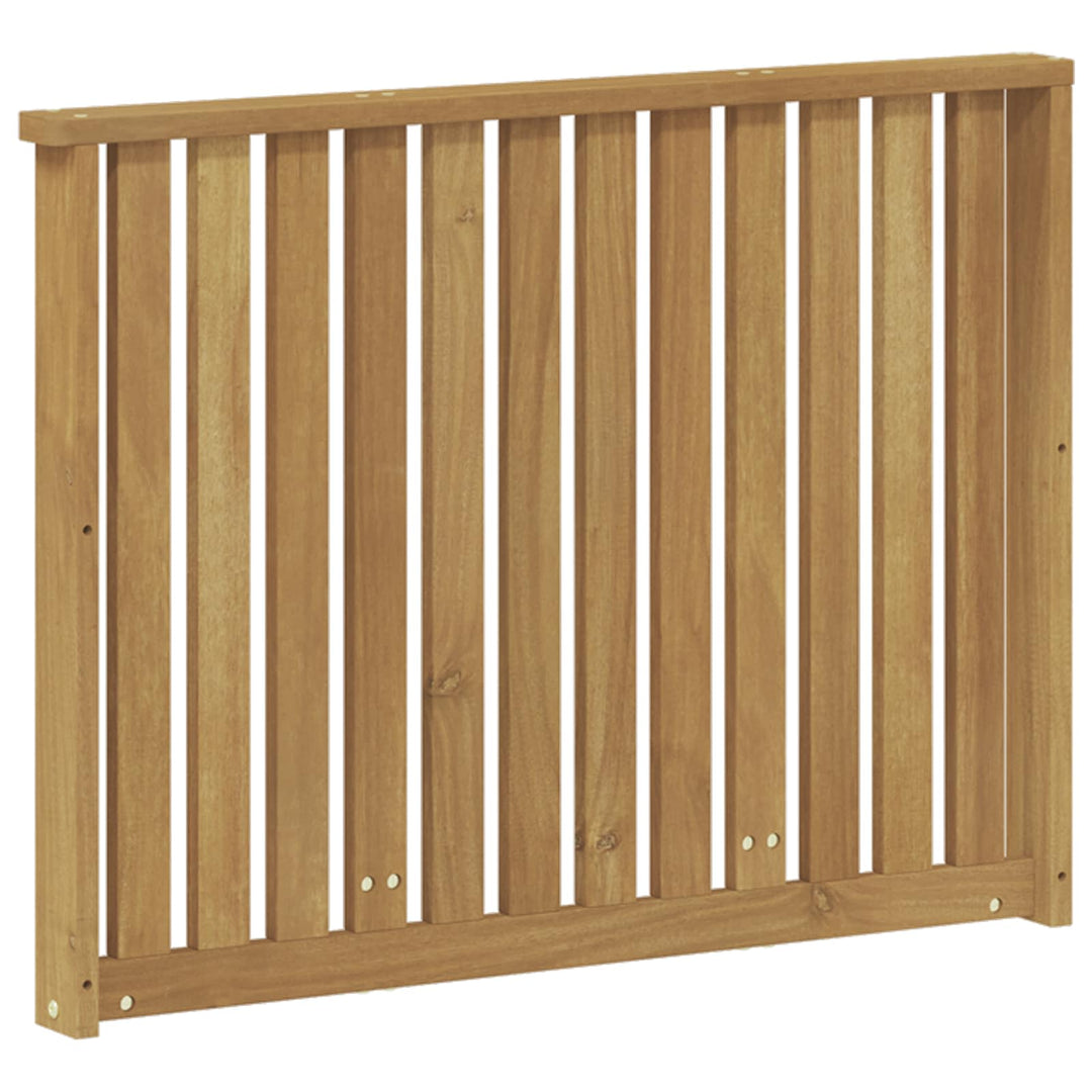 Armstödmodul 2 St Vit 80 X 6 X 61 Cm Massivt Akaciaträ