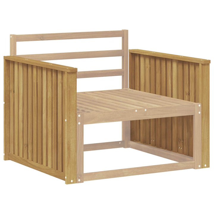 Armstödmodul 2 St Vit 80 X 6 X 61 Cm Massivt Akaciaträ