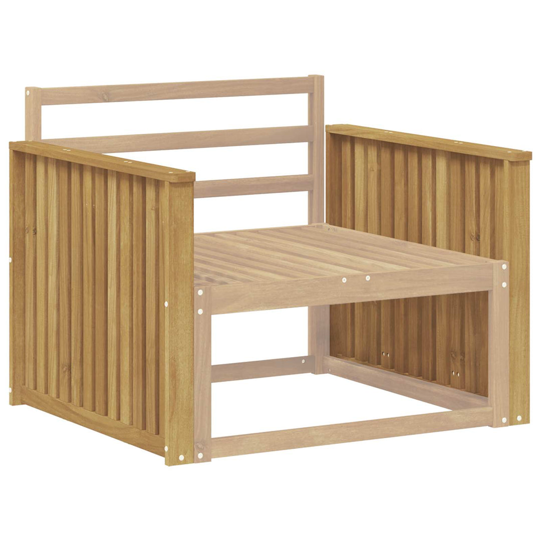 Armstödmodul 2 St Vit 80 X 6 X 61 Cm Massivt Akaciaträ
