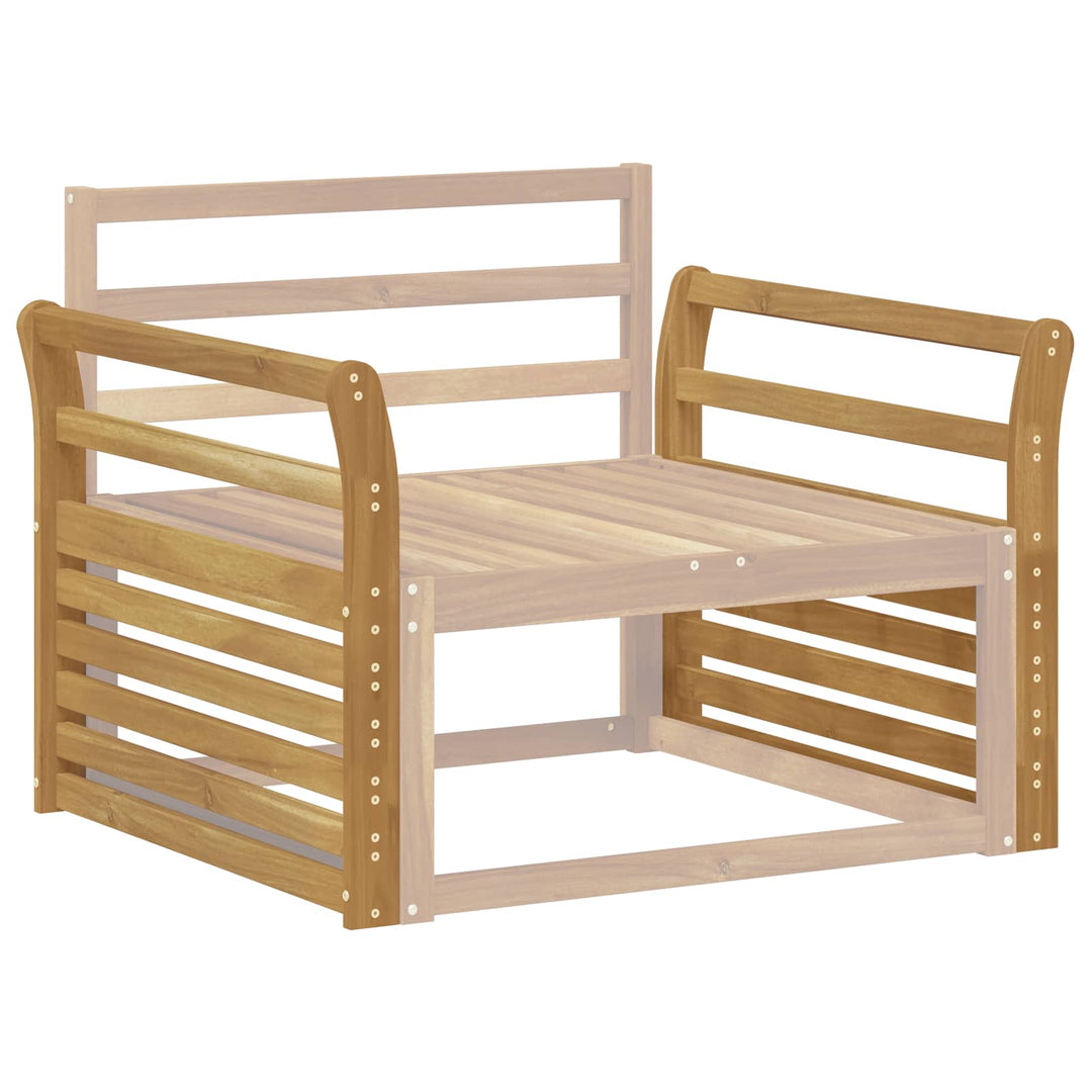 Armstödmodul 2 St Vit 78,5 X 8,5 X 60 Cm Massivt Akaciaträ