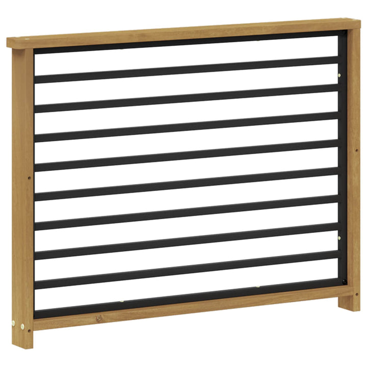 Armstödmodul 2 St Vit 80 X 6 X 61 Cm Massivt Akaciaträ