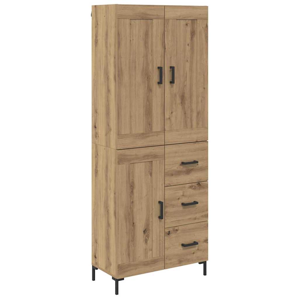 Skåp 2 St 69,5 X 34 X 180 Cm Konstruerat Trä