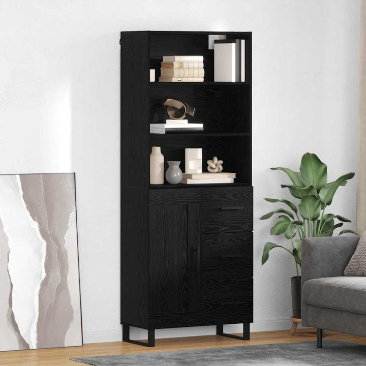 Högskåp Sonoma-Ek 69,5X34X180 Cm Konstruerat Trä