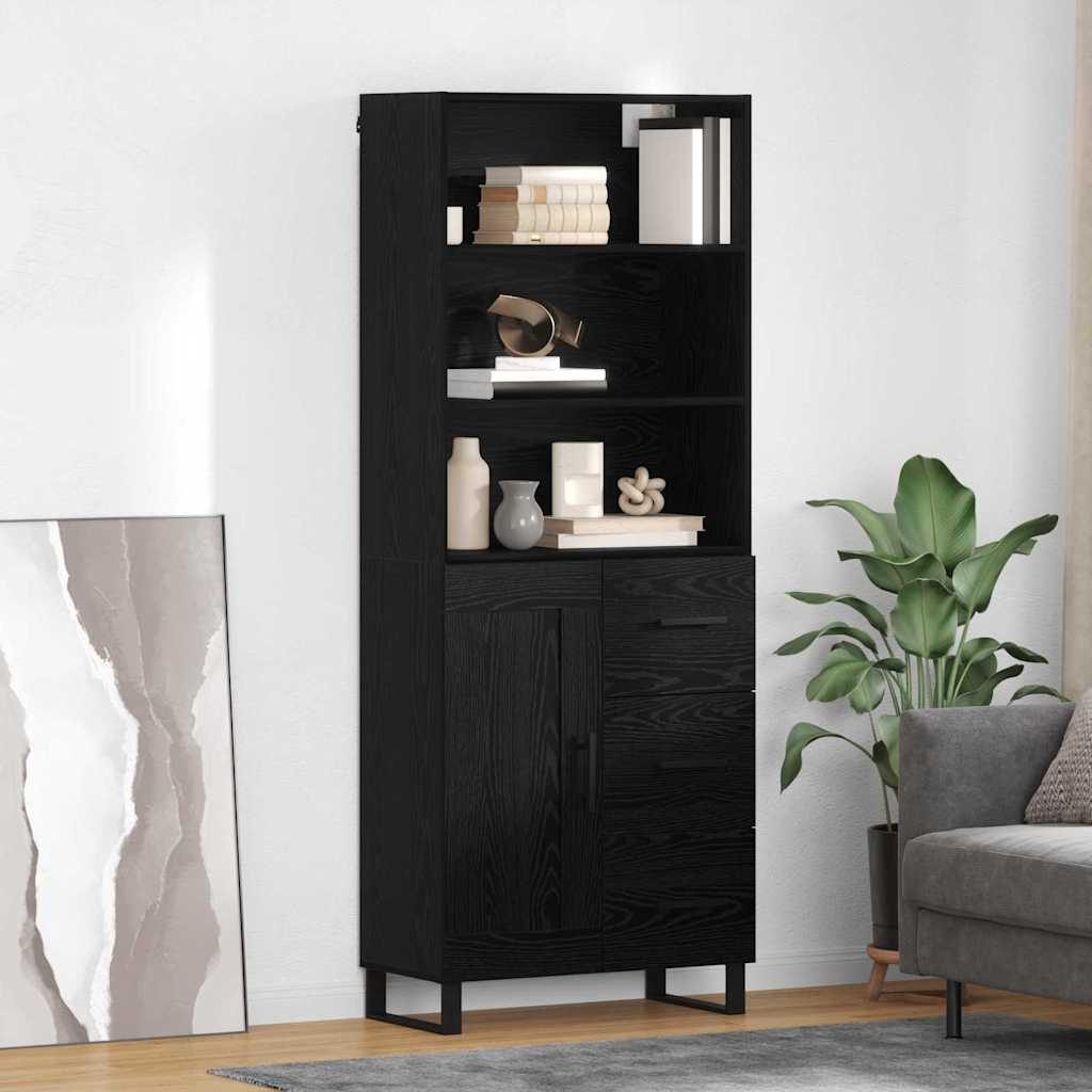 Högskåp Sonoma-Ek 69,5X34X180 Cm Konstruerat Trä