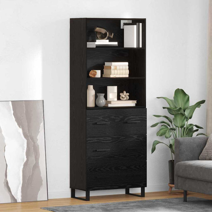 Högskåp Sonoma-Ek 69,5X34X180 Cm Konstruerat Trä