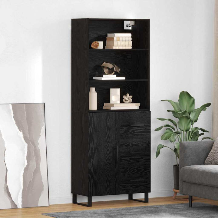 Högskåp Sonoma-Ek 69,5X34X180 Cm Konstruerat Trä