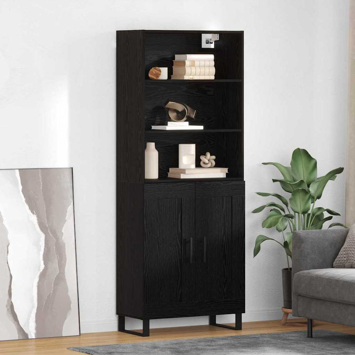 Högskåp Sonoma-Ek 69,5X34X180 Cm Konstruerat Trä