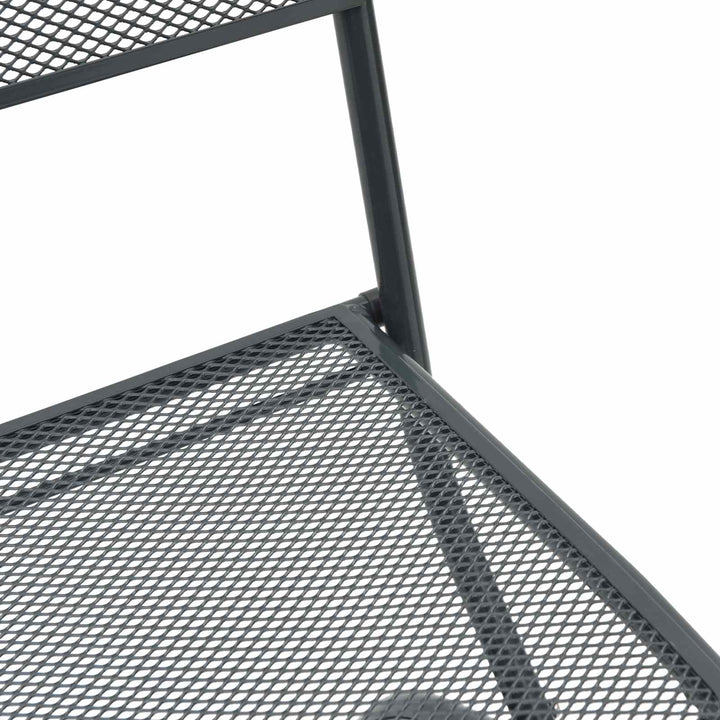 Trädgårdsstolar 2 Pcs Antracit 52,5 X 46 X 82 Cm Järn