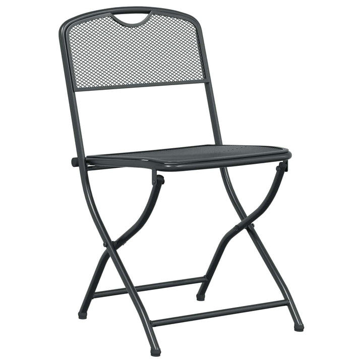 Trädgårdsstolar 2 Pcs Antracit 52,5 X 46 X 82 Cm Järn