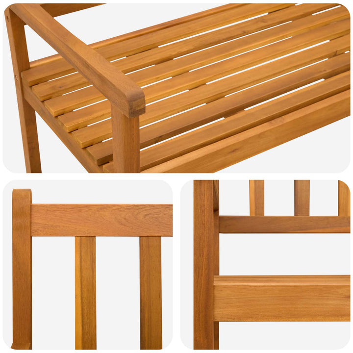 Trädgårdsbänk 2-Antal Sittplatser 110 X 55 X 90 Cm