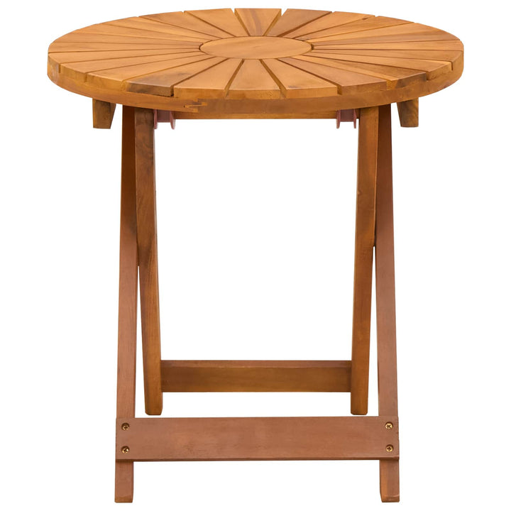 Bistrobord Naturlig Ø45 X 45 Cm Massivt Akaciaträ
