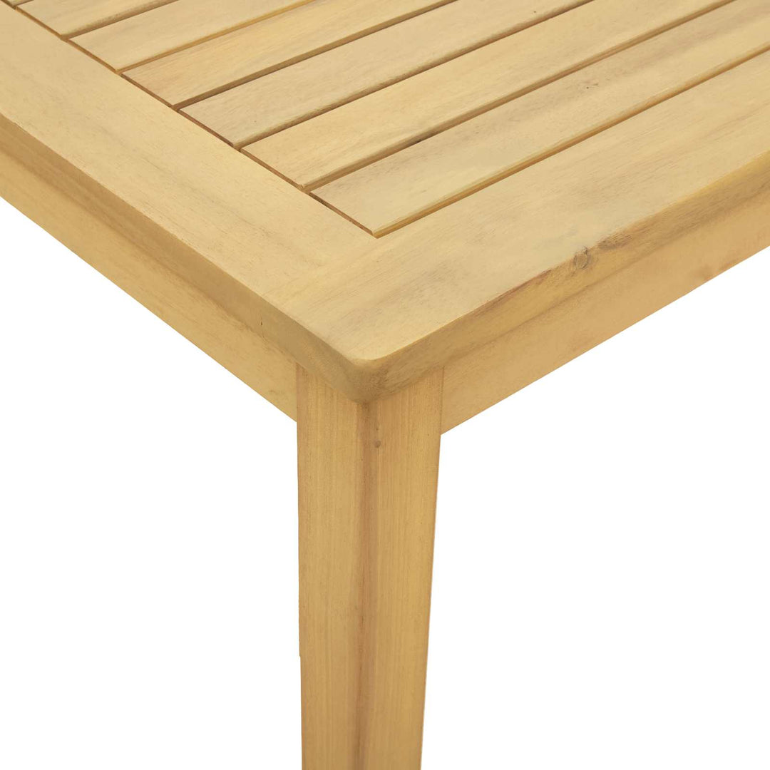 Kaffeebord Ljus Akacia 45 X 45 X 36 Cm Massivt Akaciaträ