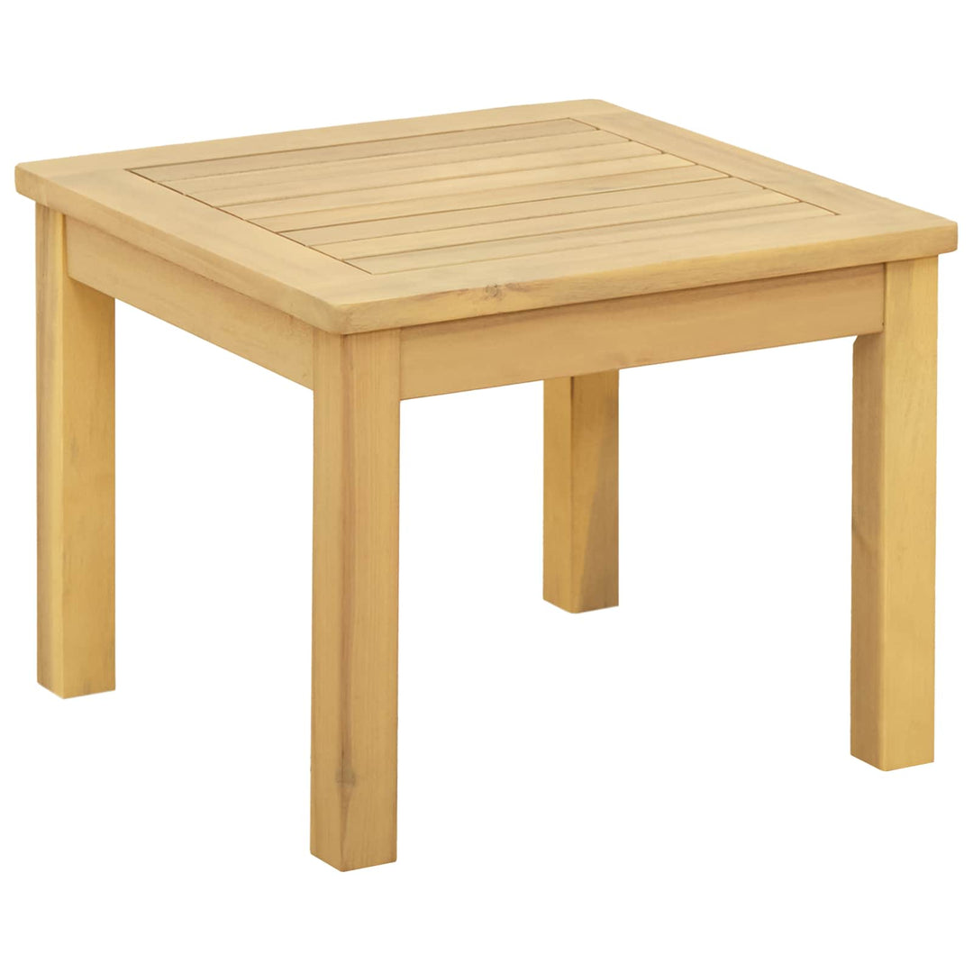 Kaffeebord Ljus Akacia 45 X 45 X 36 Cm Massivt Akaciaträ