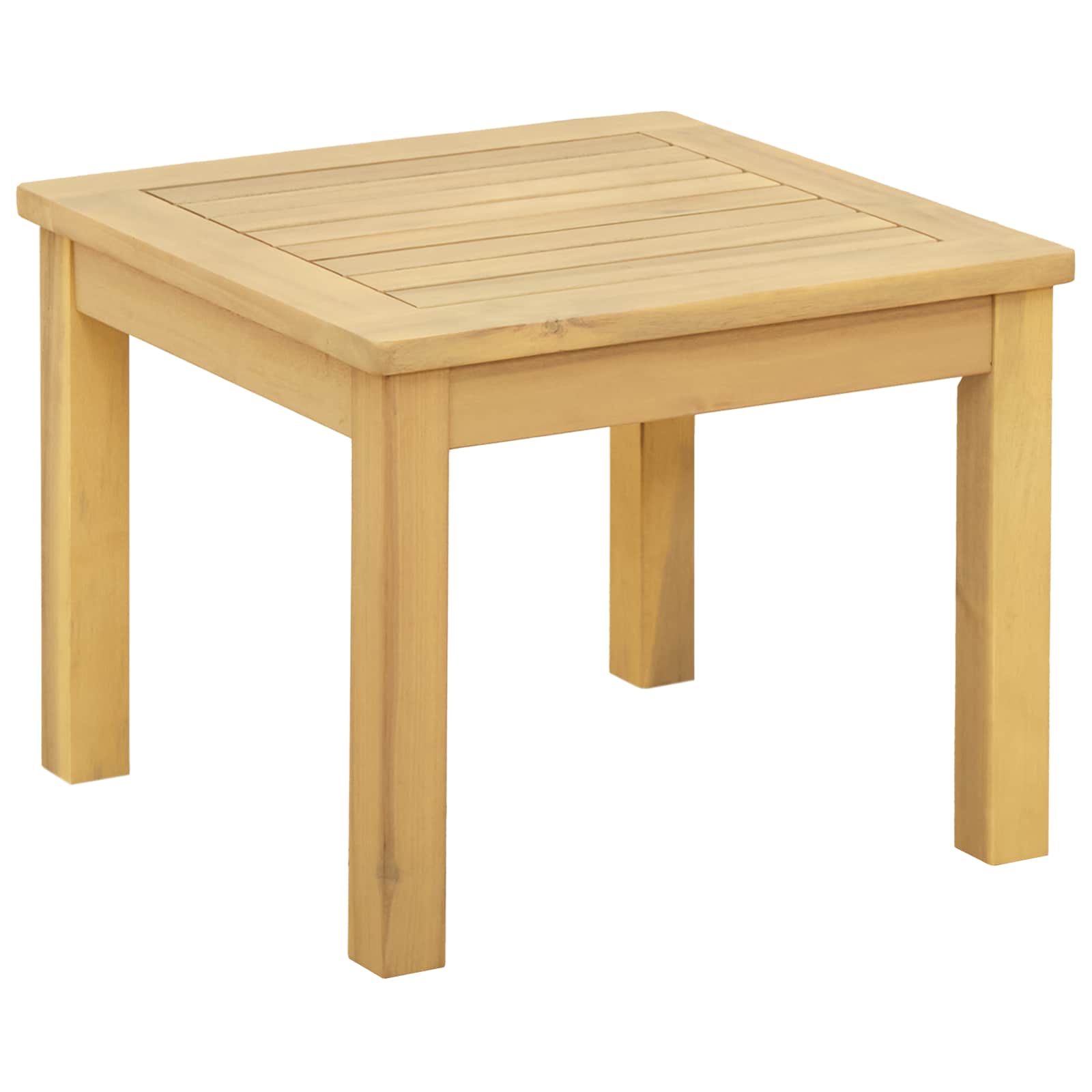 Kaffeebord Ljus Akacia 45 X 45 X 36 Cm Massivt Akaciaträ